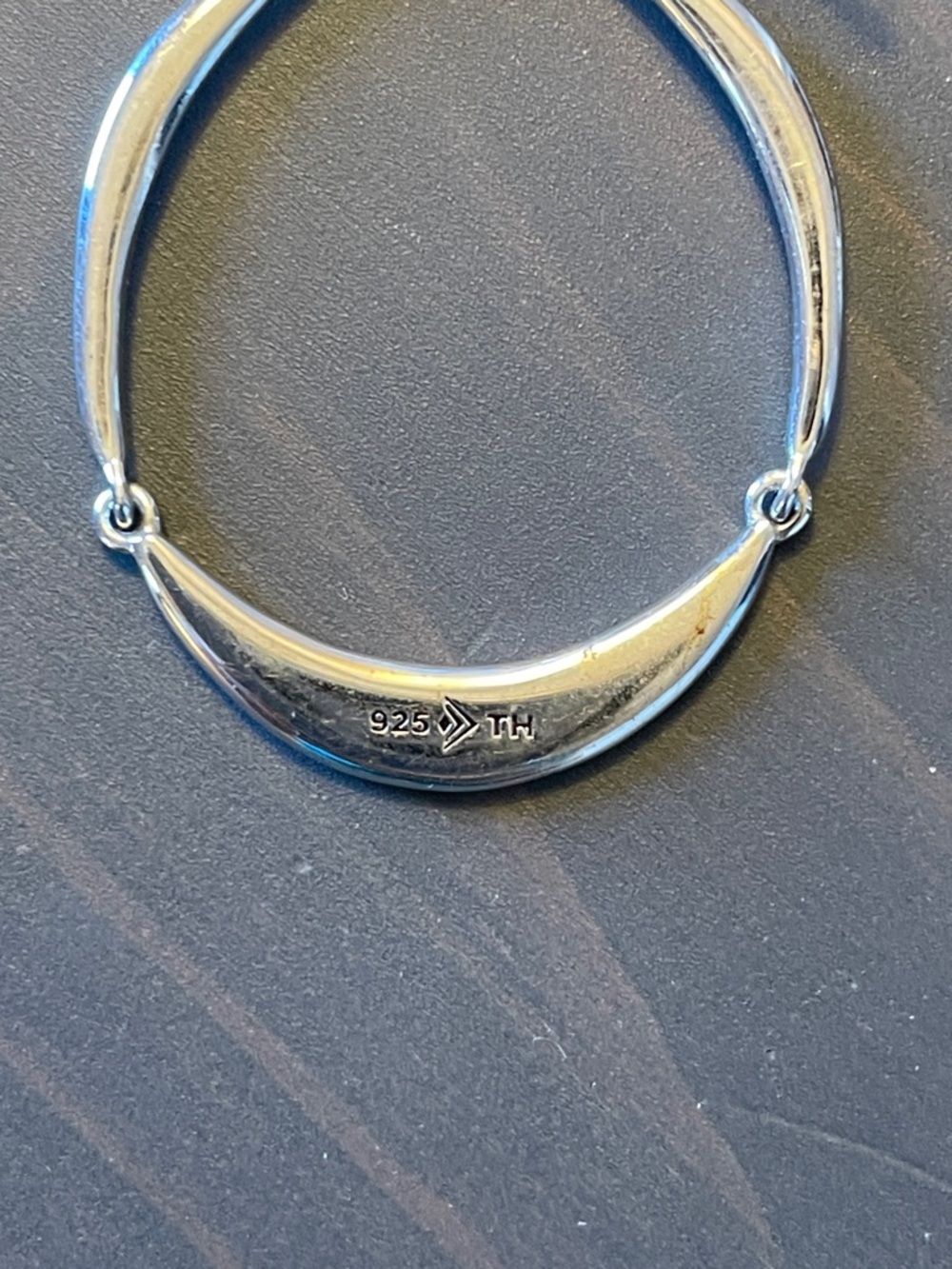 Silpada Silver Teardrop Hoop Dangle Earrings - Picture 2 of 4